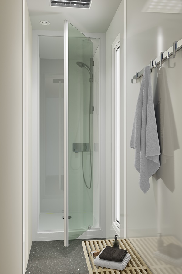 cabine de douche pour modulaire